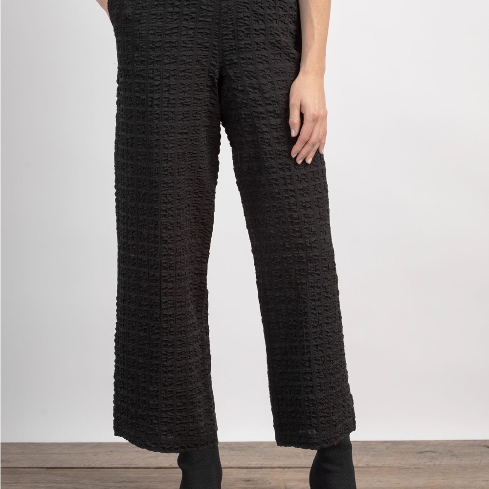 Habitat. Pucker Weave Solid Ankle Pant.